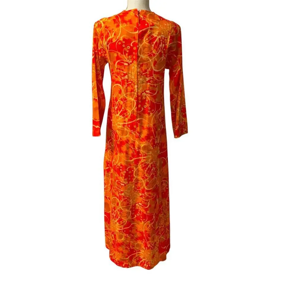 1970s Hawaii Nei tiki maxi dress